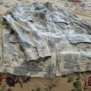 Chico's Multicolor Floral Jacket